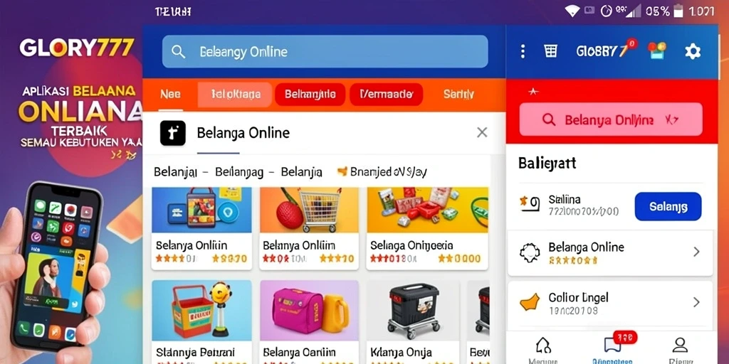 Antarmuka pengguna GLORY777 yang menarik dan fungsional.