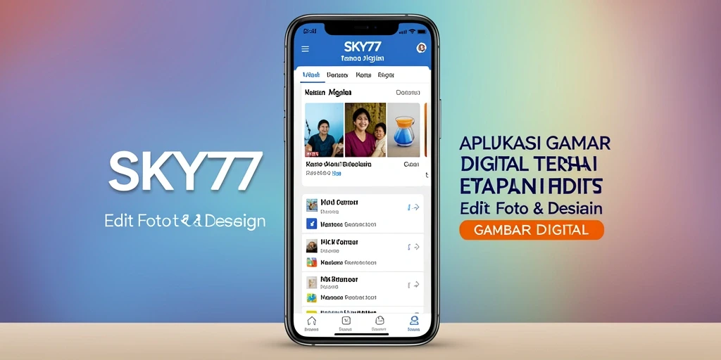 Antarmuka <strong>SKY77</strong> yang menarik dan fungsional untuk pengeditan gambar.